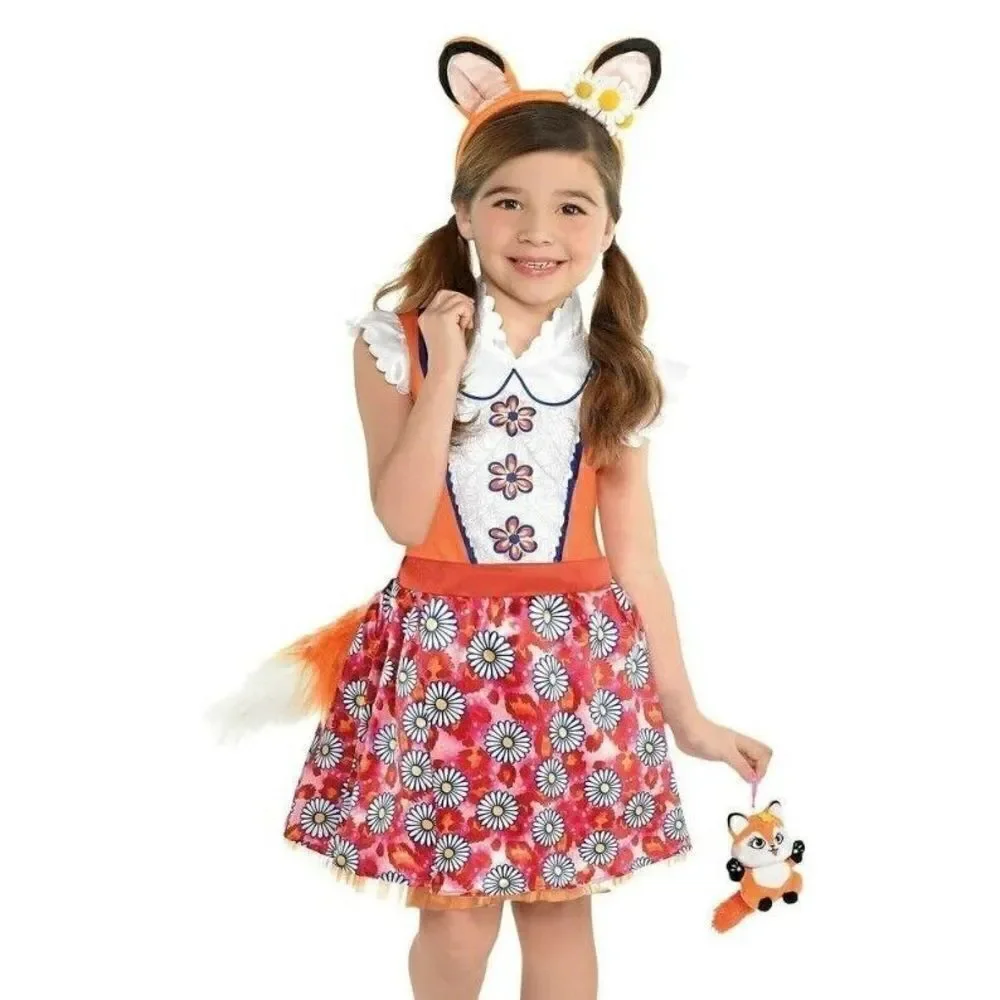 Enchantimals Felicity Fox Costume Dress Up CosPlay Toddler Girl Size 3-4 3T 4T